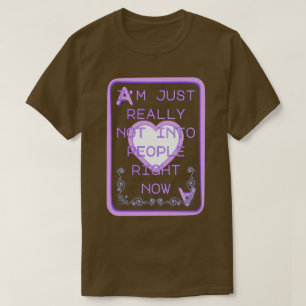 Eerlijk gezegd niet echt in mensen geïnterd op het t-shirt