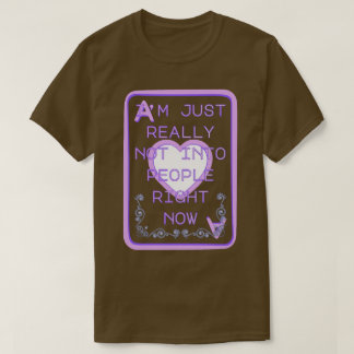 Eerlijk gezegd niet echt in mensen geïnterd op het t-shirt