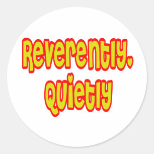 Eerlijk gezegd, rustig ronde sticker