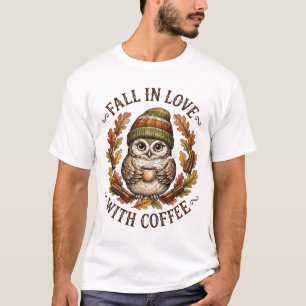 Eerlijk Gezegd Verliefd Op Koffie - Gezellige Herf T-shirt