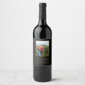 Eerlijk leraar cadeau geniet van dit flesje wijn etiket (Voorkant)