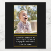 Eerlijk leraar cadeau geniet van dit flesje wijn etiket (Enkel label)