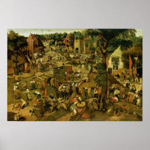 Eerlijk met een theatervoorstelling, 1562 poster