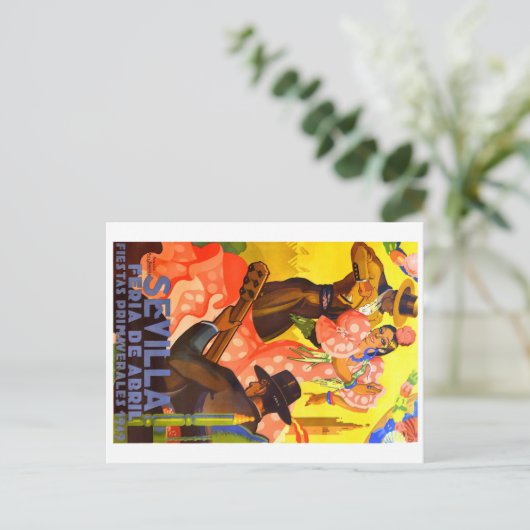 Eerlijk Poster Sevilla april 1949 Briefkaart (Staand voorkant)