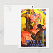 Eerlijk Poster Sevilla april 1949 Briefkaart (Voorkant / Achterkant)