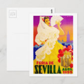 Eerlijk Poster Sevilla april 1955 Briefkaart (Voorkant / Achterkant)