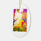 Eerlijk Poster Sevilla april 1955 Keramisch Ornament (Links)