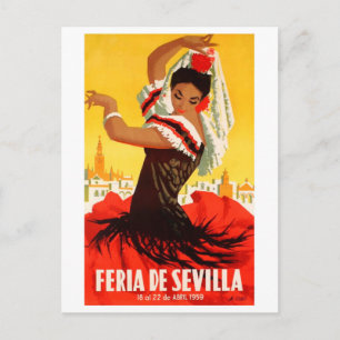 Eerlijk Poster Sevilla april 1959 Briefkaart