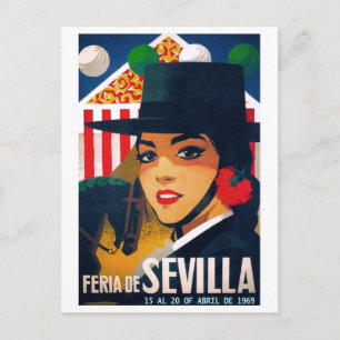 Eerlijk Poster Sevilla april 1969 Briefkaart