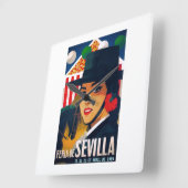 Eerlijk Poster Sevilla april 1969 Vierkante Klok (Hoek)