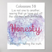 Eerlijk Poster tekenmerk (Voorkant)