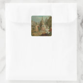 Eerlijk Show Vierkante Sticker (Tas)