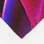 Eerlijk skelet met roze haarontwerp fleece deken (Hoek)