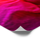 Eerlijk skelet met roze haarontwerp poster (Hoek)