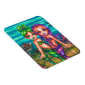 Eerlijk sprookje van Mermaid Twin Sisters Fantasy Magneet (Rechterzijde)