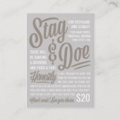 Eerlijk Ticket Stag & Doe (Voorkant)