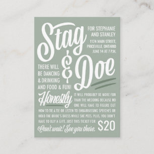 Eerlijk Ticket Stag & Doe