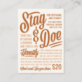 Eerlijk Ticket Stag & Doe (Voorkant)