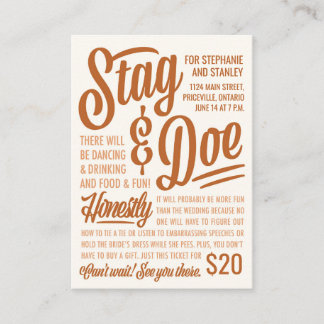 Eerlijk Ticket Stag & Doe