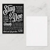 Eerlijk Ticket Stag & Doe (Voorkant / Achterkant)