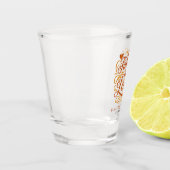 Eerlijk Verliefd Worden Moderne Herfst Bruiloft Shot Glas (Links)