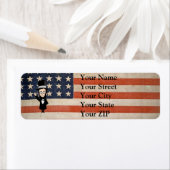 Eerlijke Abe en oude glorie Etiket (Insitu)