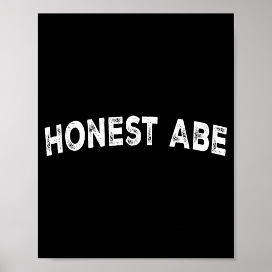 Eerlijke Abe  Poster (Voorkant)