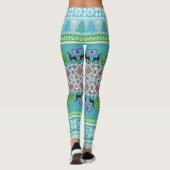Eerlijke blauwe leggings (Achterkant)