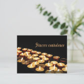 Eerlijke condoleance briefkaart (Staand voorkant)