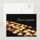 Eerlijke condoleance briefkaart (Voorkant / Achterkant)