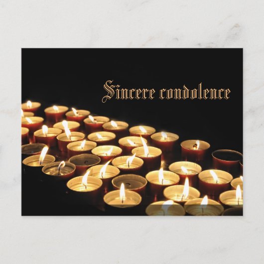 Eerlijke condoleance briefkaart (Voorkant)