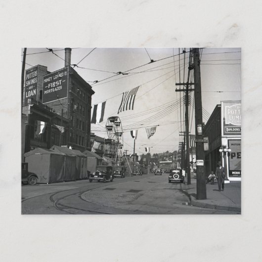 Eerlijke dag in Oost-Liverpool Ohio Briefkaart (Voorkant)