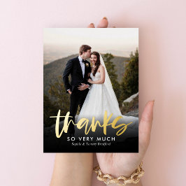 Eerlijke Dank FOIL Bedankkaart Folie Feestdagen Briefkaart