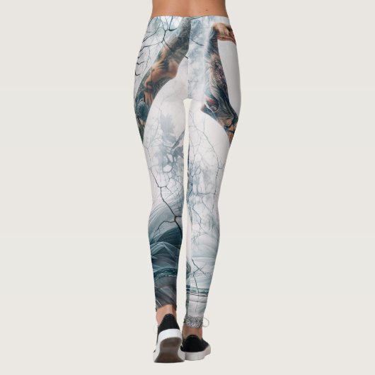 Eerlijke Elegance Ballerina met schedel Leggings (Achterkant)