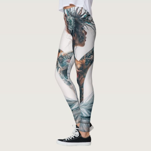 Eerlijke Elegance Ballerina met schedel Leggings (Links)
