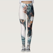 Eerlijke Elegance Ballerina met schedel Leggings (Voorkant)