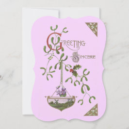 "Eerlijke groet" Vintage blanco Kaart