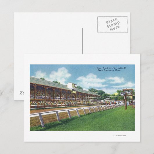 Eerlijke grond Uitzicht Race Track Briefkaart (Voorkant / Achterkant)