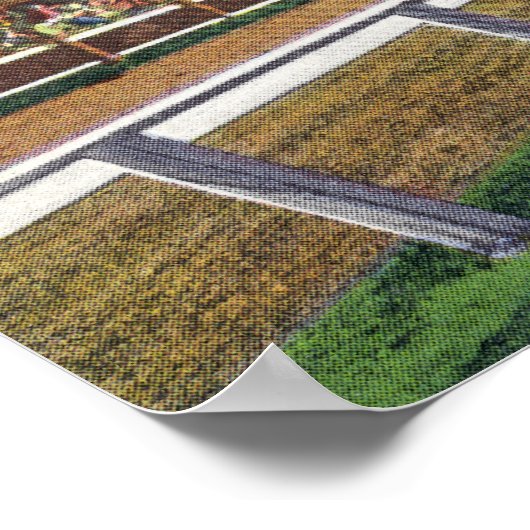 Eerlijke grond Uitzicht Race Track Poster (Hoek)