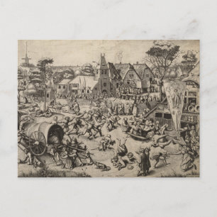 Eerlijke heilige Georges Dag door Pieter Bruegel Briefkaart