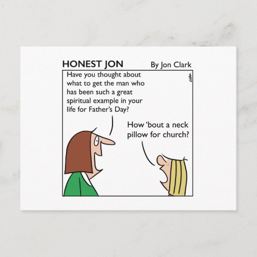 Eerlijke Jon grappige Vaderdag kaart (Voorkant)