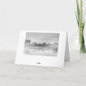 Eerlijke medeleven met zee en mist kaart (Achterkant)
