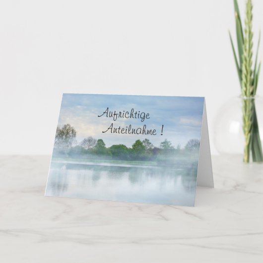 Eerlijke medeleven met zee en mist kaart (Voorkant)