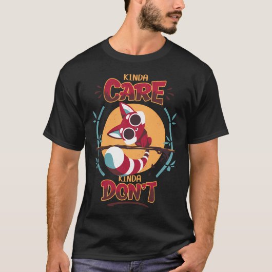 Eerlijke rode panda - grappig dier t-shirt (Voorkant)