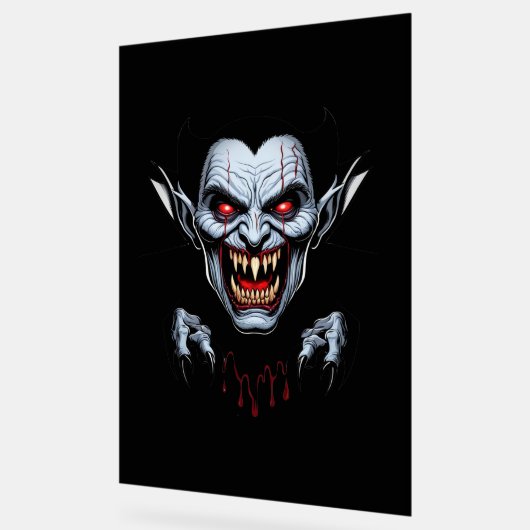 Eerlijke Vampier Gezicht Acryl Teken Acryl Bord (Hoek)