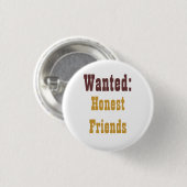 eerlijke vrienden ronde button 3,2 cm (Voorkant /achterkant)