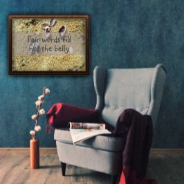 Eerlijke woorden vullen het poster van het gezegde