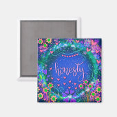 Eerlijkheid Blauw Leuke Harten Moderne Inspirivit Magneet (Voorkant / Achterkant)