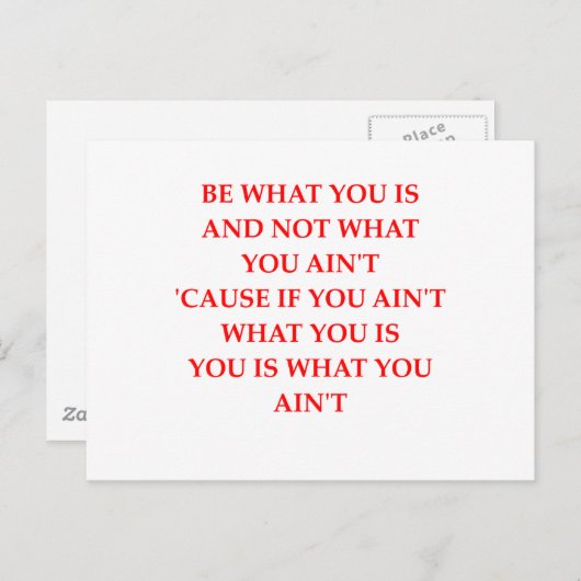 eerlijkheid briefkaart (Voorkant / Achterkant)