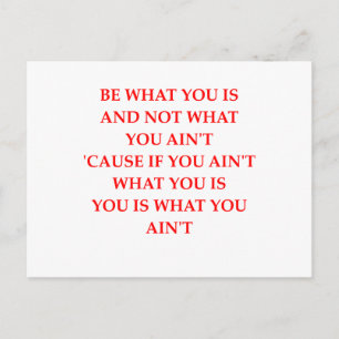 eerlijkheid briefkaart